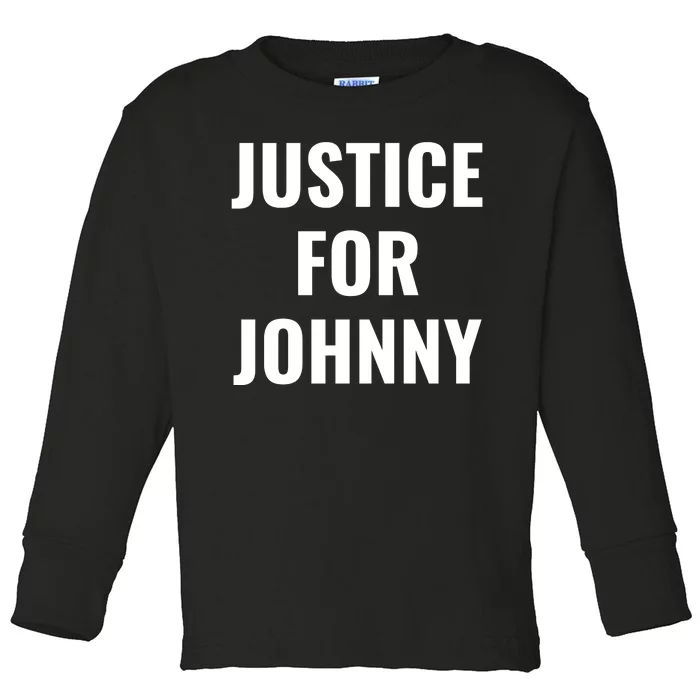 Justice For Johnny Toddler Long Sleeve Shirt