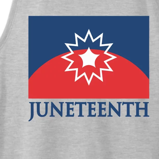 Juneteenth Flag Ladies Tri-Blend Wicking Tank