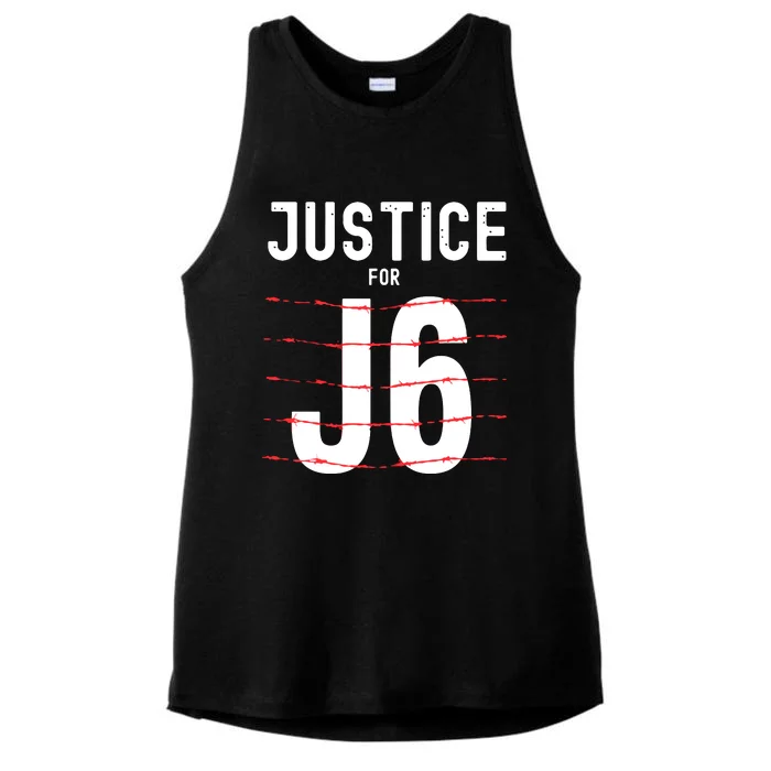 Justice For J6 Ladies Tri-Blend Wicking Tank