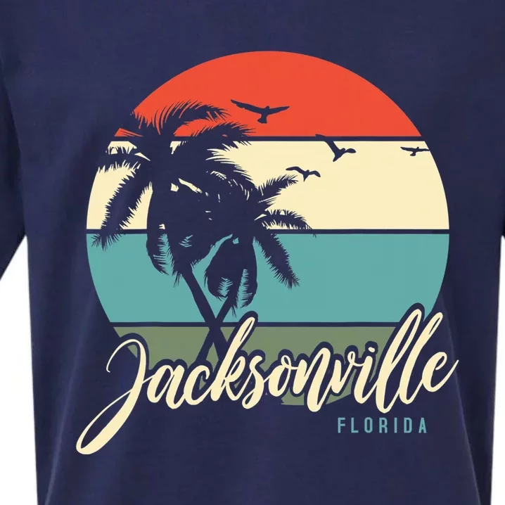 Jacksonville Florida Sueded Cloud Jersey T-Shirt