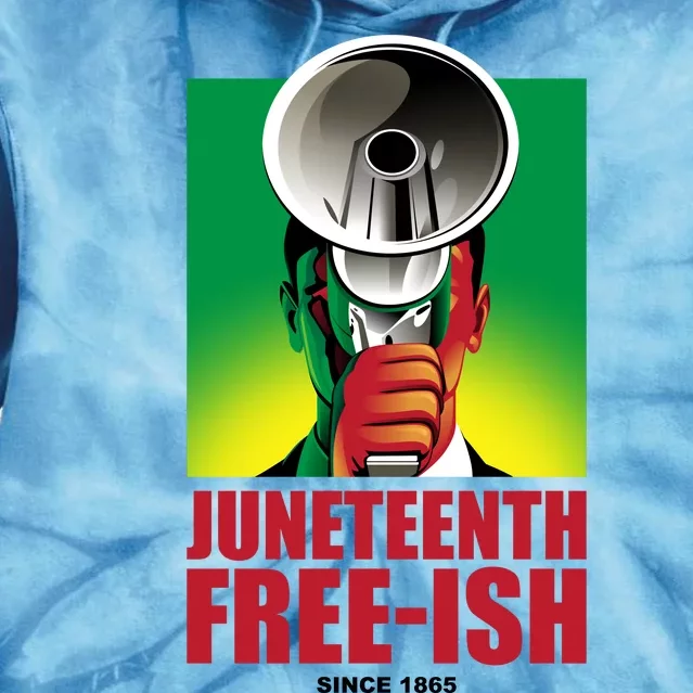 Juneteenth Freeish Tie Dye Hoodie