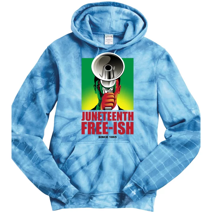 Juneteenth Freeish Tie Dye Hoodie