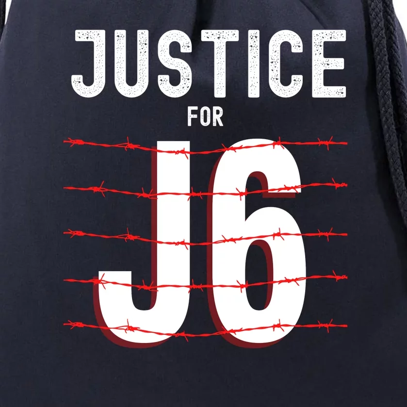 Justice For J6 Conservative January 6 Drawstring Bag