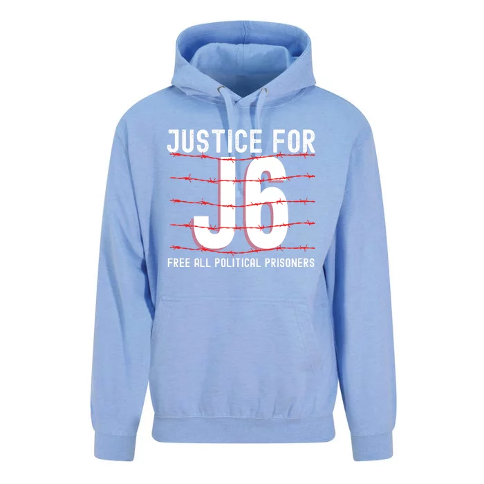 Justice For J6 Conservative Unisex Surf Hoodie