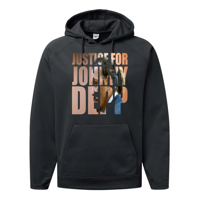 Justice For Johnny Depp Support Performance Fleece Hoodie