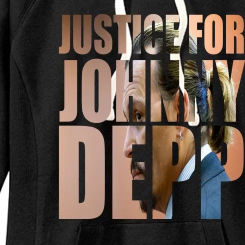 Justice For Johnny Depp Support Women's Fleece Hoodie