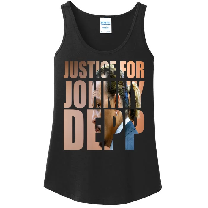 Justice For Johnny Depp Support Ladies Essential Tank