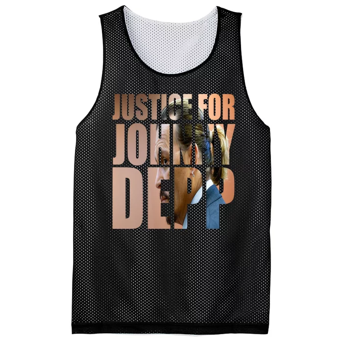 Justice For Johnny Depp Support Mesh Reversible Basketball Jersey Tank