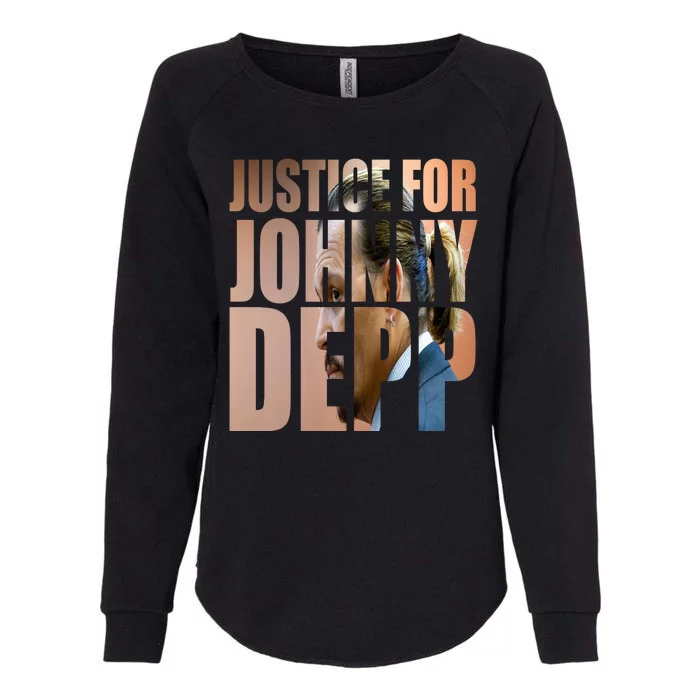 Justice For Johnny Depp Support Womens California Wash Sweatshirt