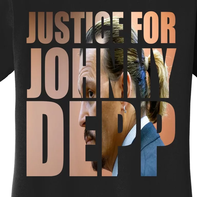 Justice For Johnny Depp Support Women's T-Shirt