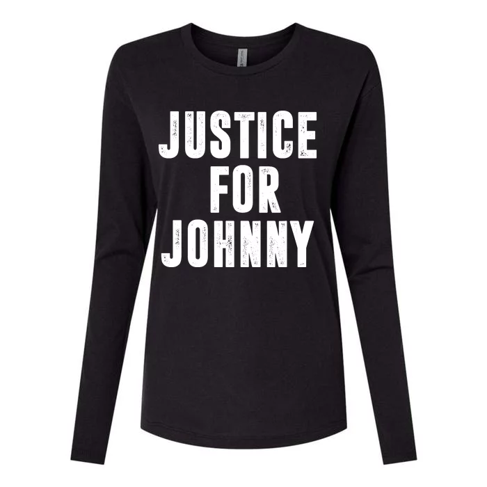 Justice For Johnny Depp Womens Cotton Relaxed Long Sleeve T-Shirt