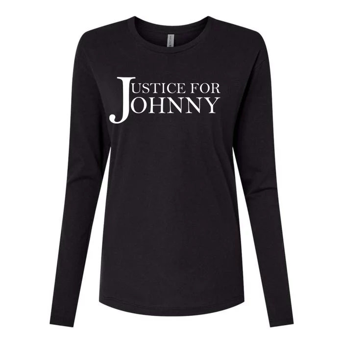 Justice For Johnny Depp Womens Cotton Relaxed Long Sleeve T-Shirt