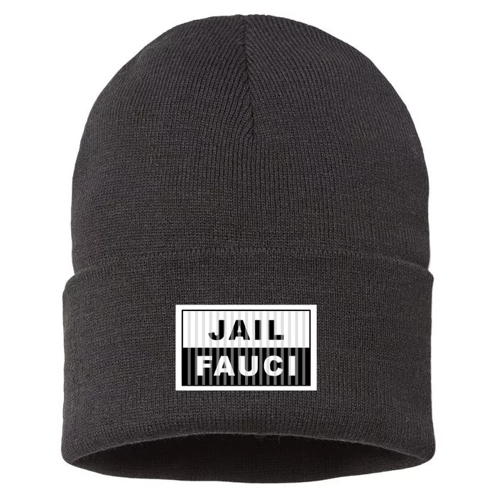 Jail Fauci Sustainable Knit Beanie