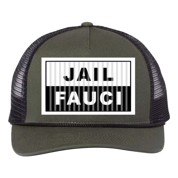 Jail Fauci Retro Rope Trucker Hat Cap