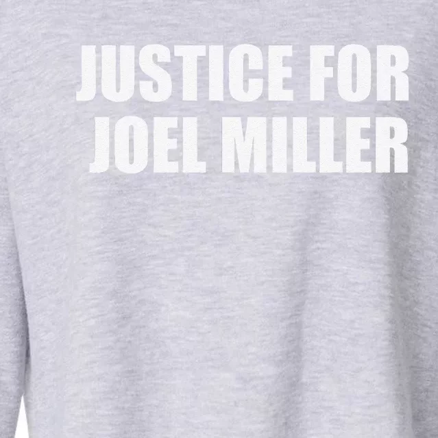 Justice For Joe.L Miller Cropped Pullover Crew