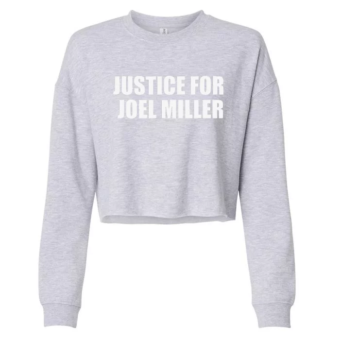 Justice For Joe.L Miller Cropped Pullover Crew