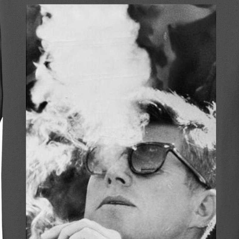 JFK Smoking with Shades John F. Kennedy President Tall Sweatshirt