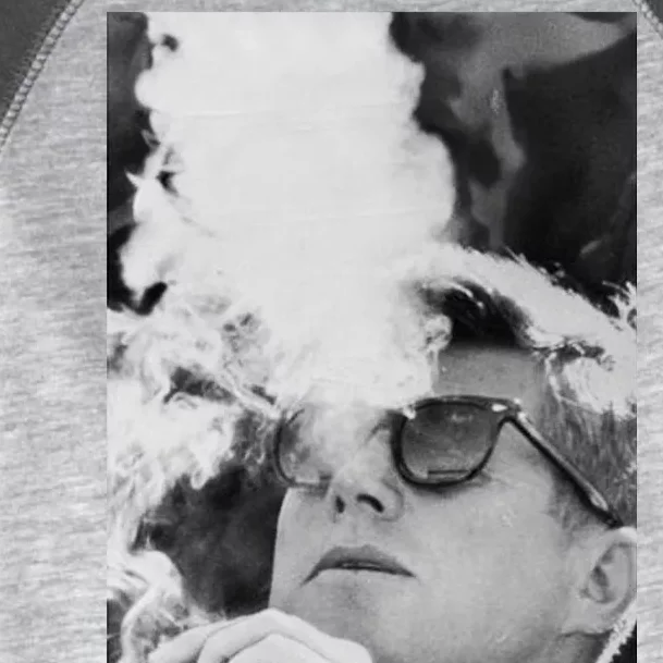 JFK Smoking with Shades John F. Kennedy President Toddler Fine Jersey T-Shirt