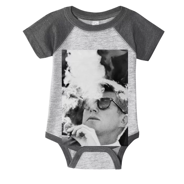 JFK Smoking with Shades John F. Kennedy President Infant Baby Jersey Bodysuit