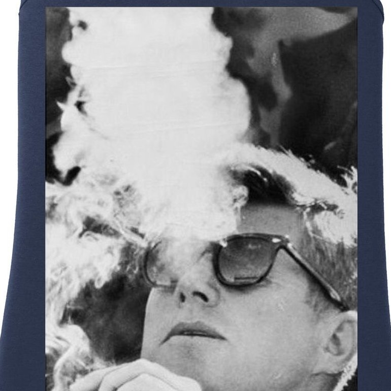JFK Smoking with Shades John F. Kennedy President Ladies Essential Tank
