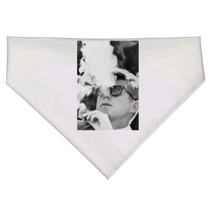 JFK Smoking with Shades John F. Kennedy President USA-Made Doggie Bandana