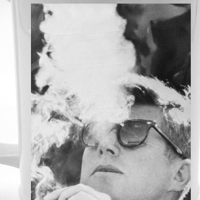 JFK Smoking with Shades John F. Kennedy President Beer Stein