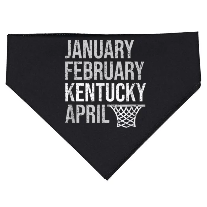 January February Kentucky April March Basketball Madness Fan USA-Made Doggie Bandana