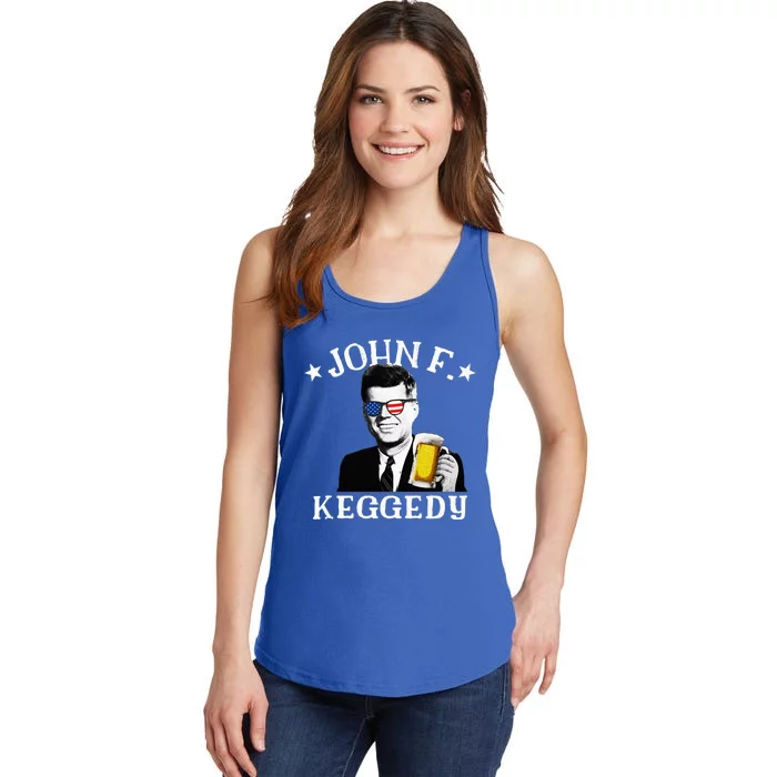 John F. Keggedy Drunk President Kennedy Jfk Ladies Essential Tank