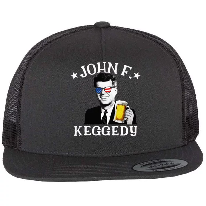 John F. Keggedy Drunk President Kennedy Jfk Flat Bill Trucker Hat