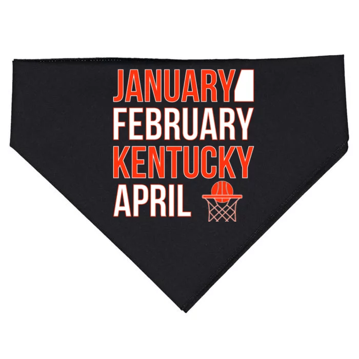 January February Kentucky April Basketball USA-Made Doggie Bandana