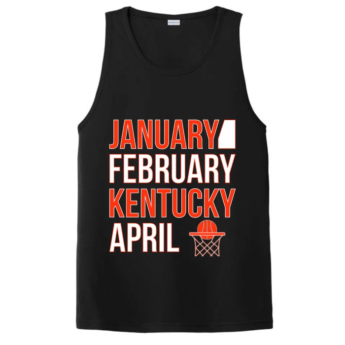 January February Kentucky April Basketball Performance Tank