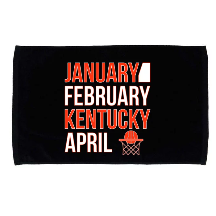 January February Kentucky April Basketball Microfiber Hand Towel