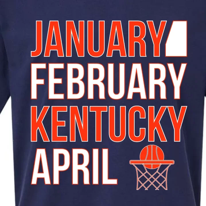 January February Kentucky April Basketball Sueded Cloud Jersey T-Shirt