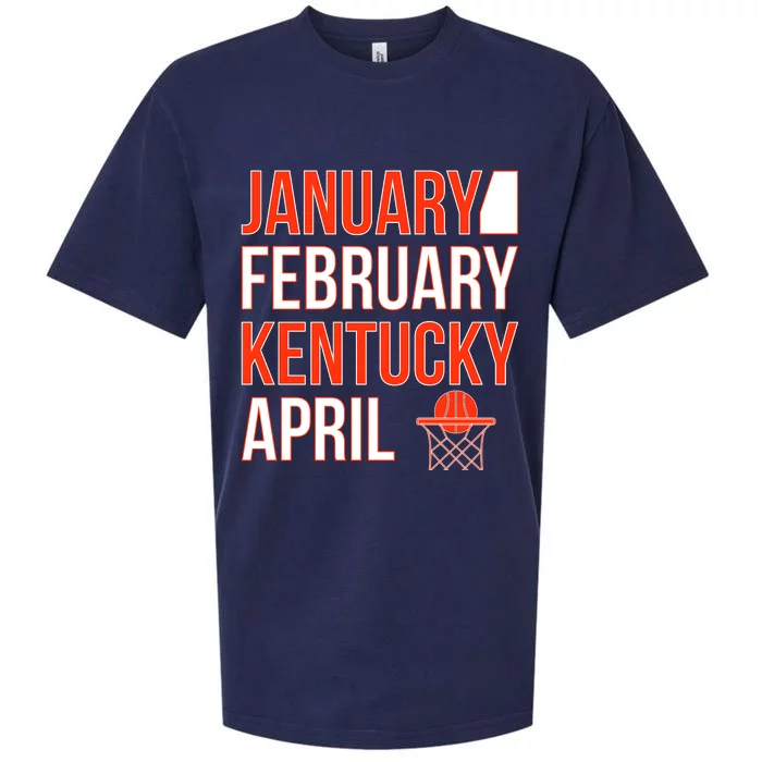 January February Kentucky April Basketball Sueded Cloud Jersey T-Shirt