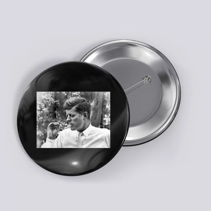 John F Kennedy Smoking Button