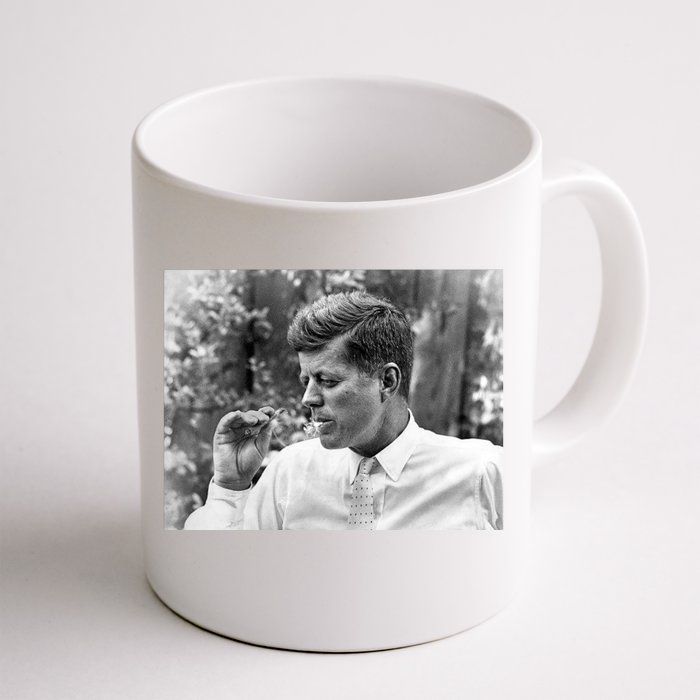 John F Kennedy Smoking Front & Back Coffee Mug