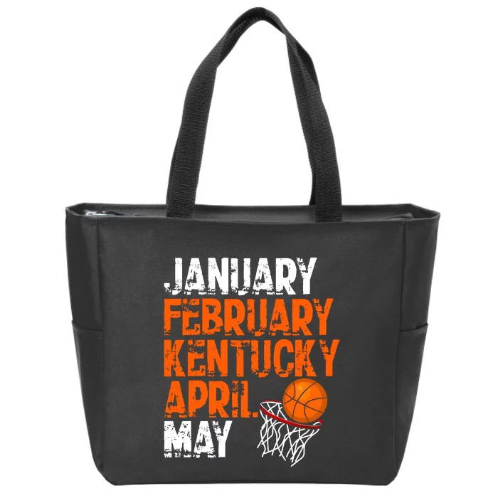 January February Kentucky April May Zip Tote Bag