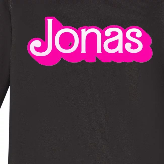 Jonas First Last Family Named  Baby Birthday Baby Long Sleeve Bodysuit