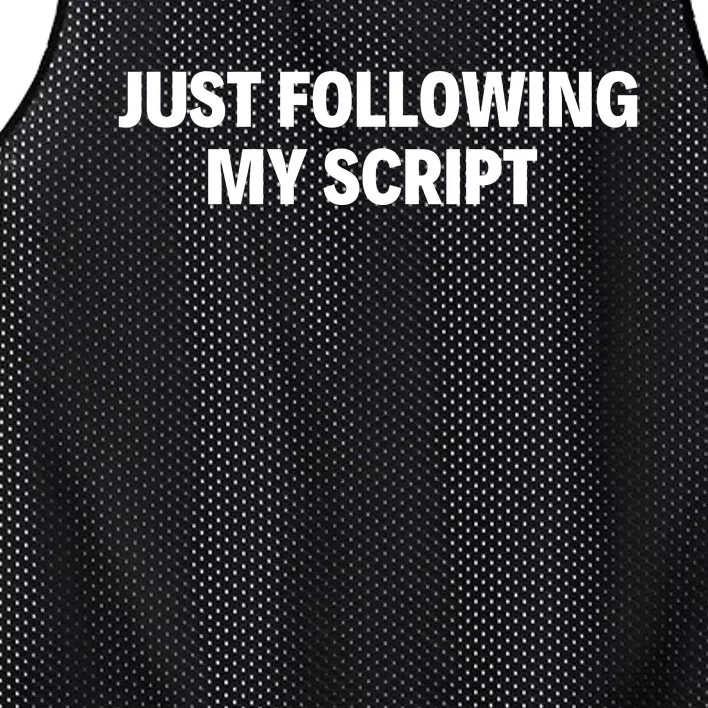 Just Following My Script Mesh Reversible Basketball Jersey Tank