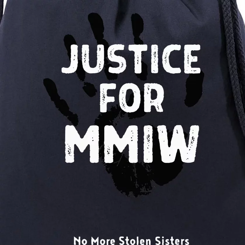 Justice For MMIW Awareness Strong Indigenous Native Drawstring Bag