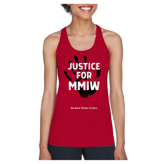 Justice For MMIW Awareness Strong Indigenous Native Women's Racerback Tank