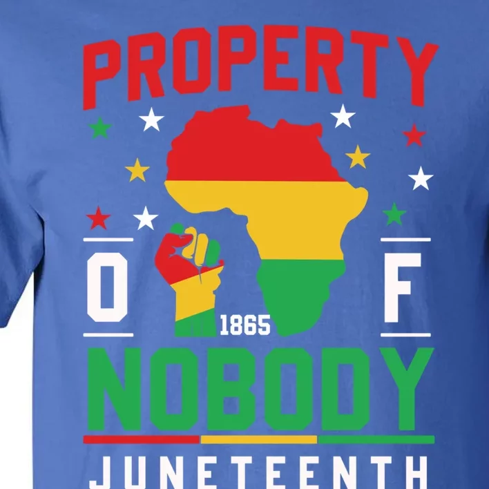 Junenth Freedom Melanin Black Property Of Nobody Cute Gift Tall T-Shirt