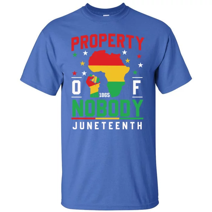 Junenth Freedom Melanin Black Property Of Nobody Cute Gift Tall T-Shirt