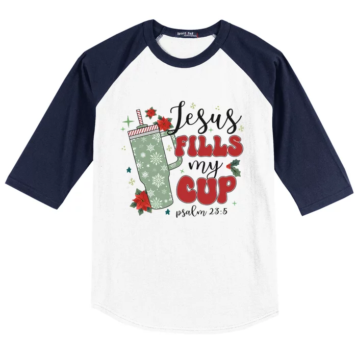 Jesus Fills My Cup Bundle Psalm 23;5 Baseball Sleeve Shirt