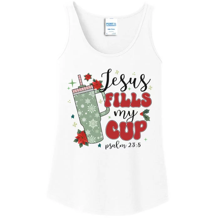 Jesus Fills My Cup Bundle Psalm 23;5 Ladies Essential Tank