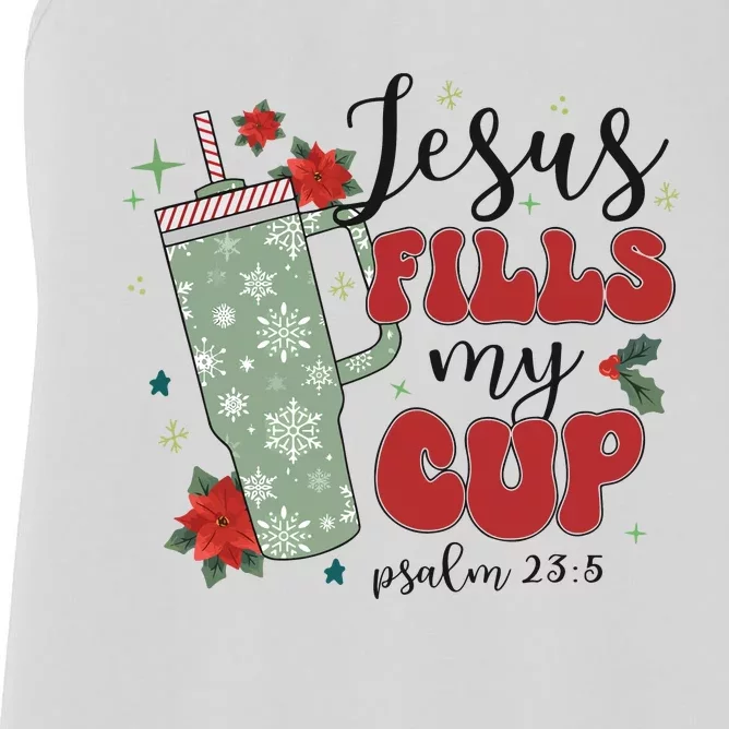 Jesus Fills My Cup Bundle Psalm 23;5 Women's Racerback Tank