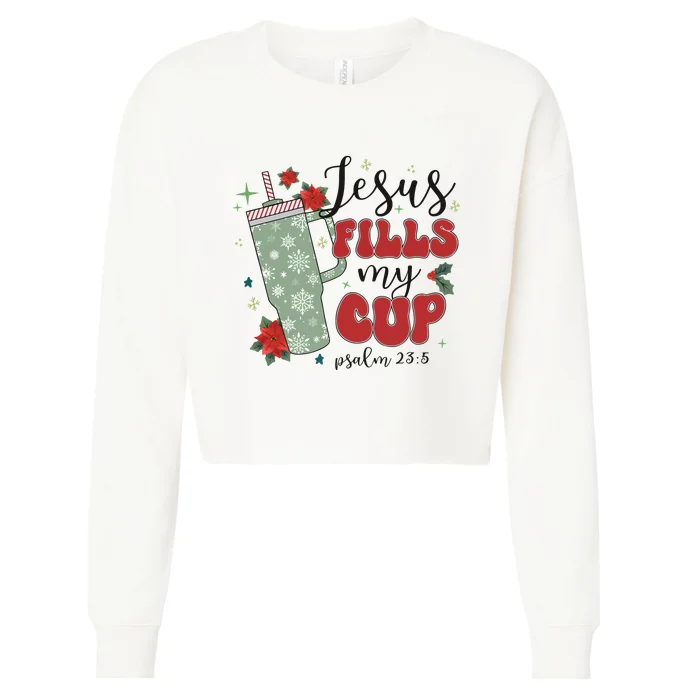 Jesus Fills My Cup Bundle Psalm 23;5 Cropped Pullover Crew