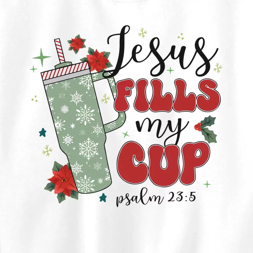 Jesus Fills My Cup Bundle Psalm 23;5 Kids Sweatshirt