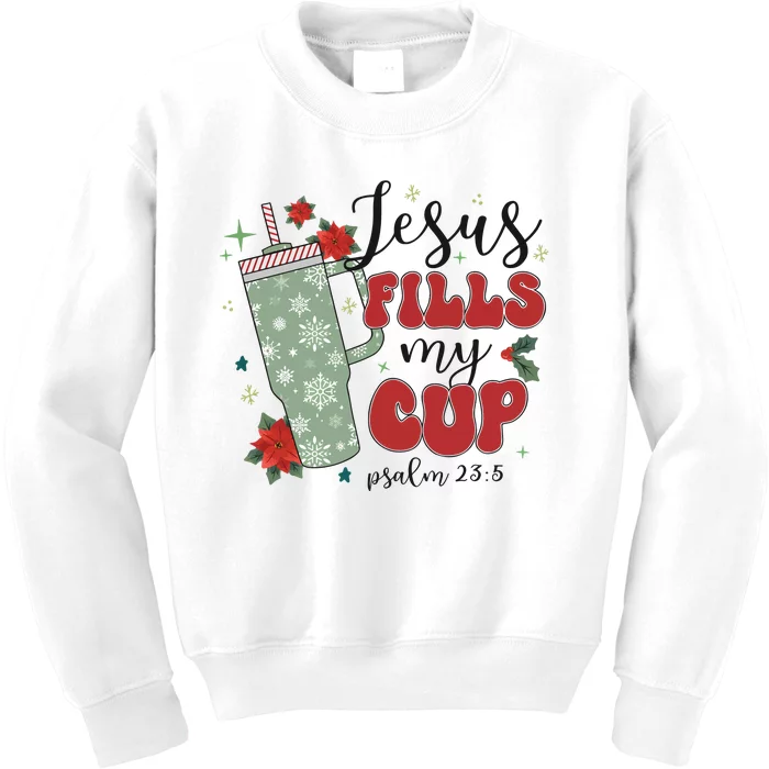 Jesus Fills My Cup Bundle Psalm 23;5 Kids Sweatshirt