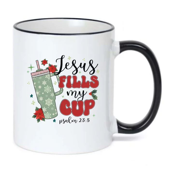 Jesus Fills My Cup Bundle Psalm 23;5 Black Color Changing Mug